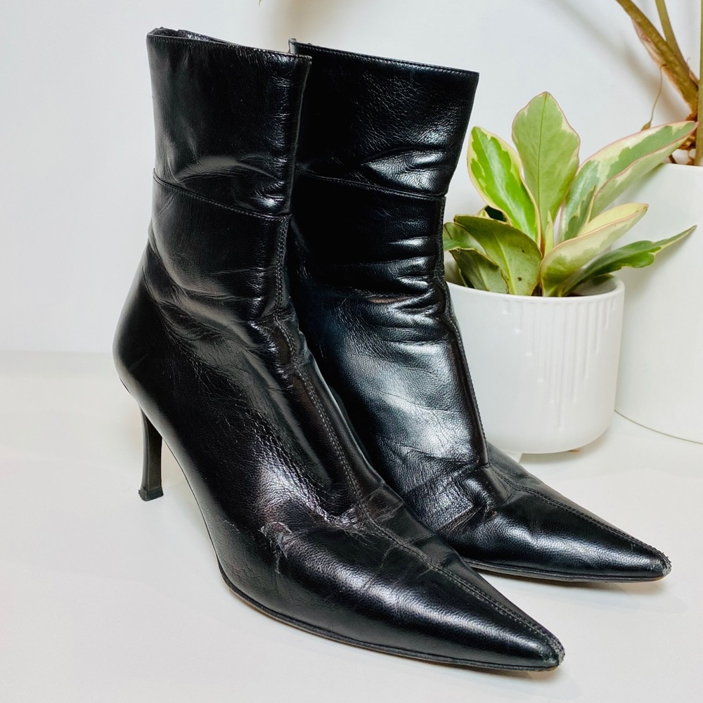 Gucci Leather Mid-Calf Boots